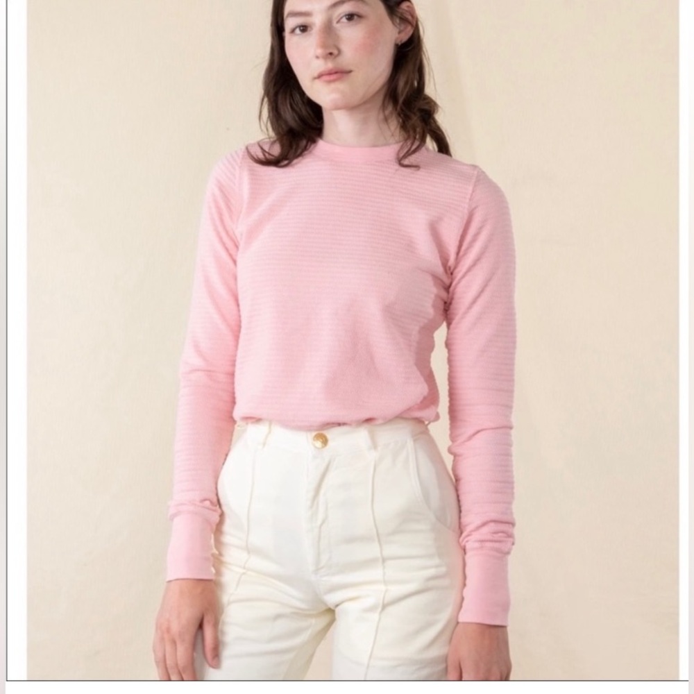 Big Bud Press Pink Honeycomb Long Sleeve Tee, small